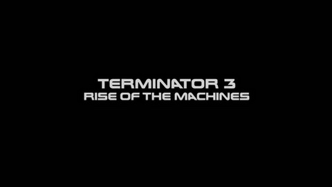 Titelbildschirm vom Film Terminator 3 - Rebellion der Maschinen