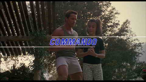 Titelbildschirm vom Film Phantom Kommando