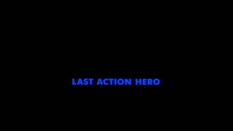 Titelbildschirm vom Film Last Action Hero