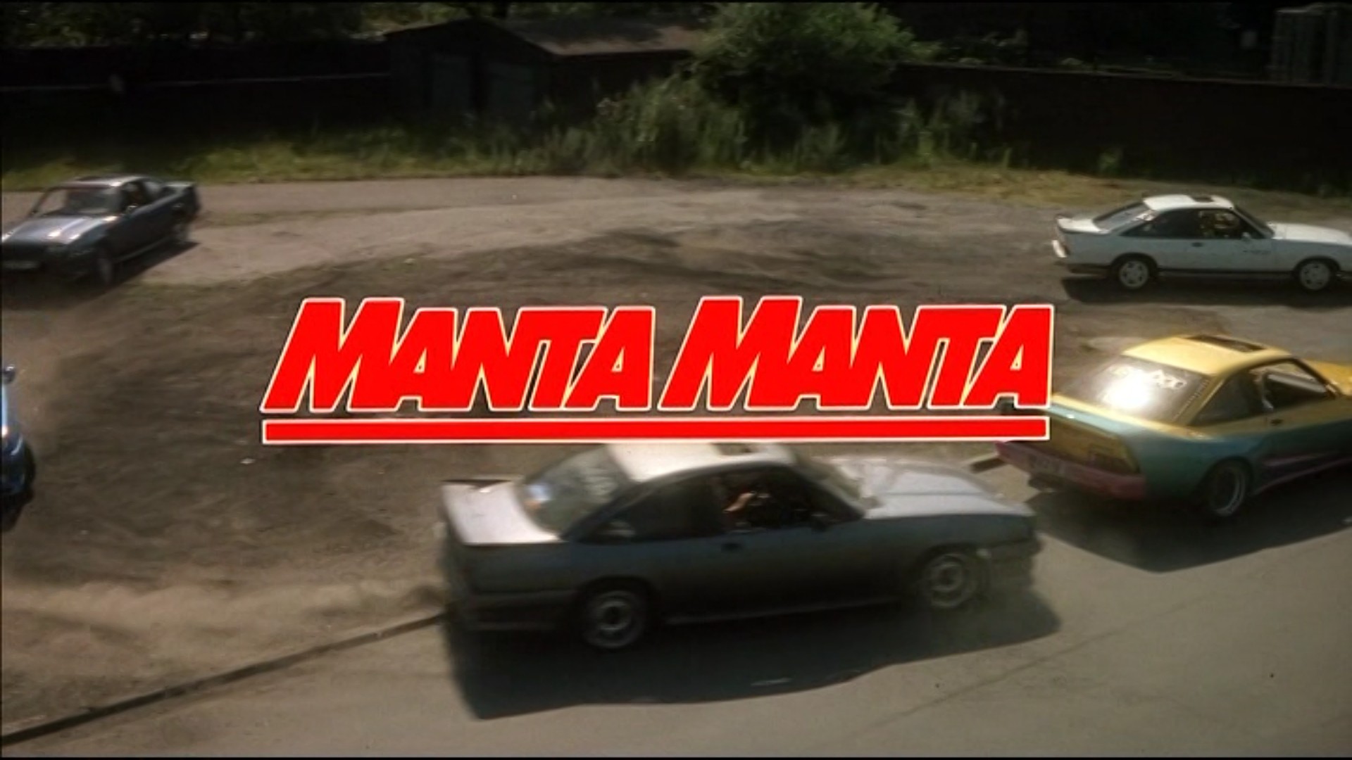Titelbildschirm vom Film Manta, Manta