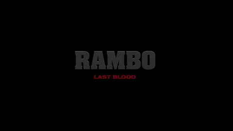 Titelbildschirm vom Film Rambo 5 - Last Blood