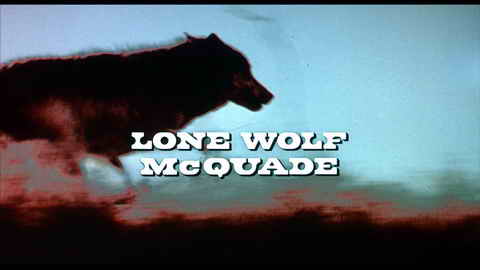 Titelbildschirm vom Film McQuade der Wolf