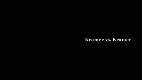 Titelbildschirm vom Film Kramer gegen Kramer