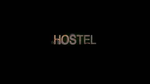 Titelbildschirm vom Film Hostel