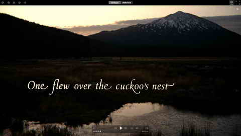 Titelbildschirm vom Film Einer flog über das Kuckucksnest