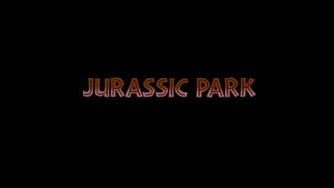 Titelbildschirm vom Film Jurassic Park