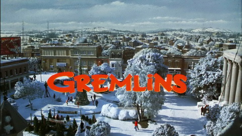 Titelbildschirm vom Film Gremlins - Kleine Monster