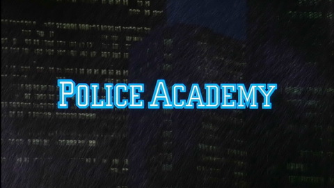 Titelbildschirm vom Film Police Academy - Dümmer als die Polizei erlaubt