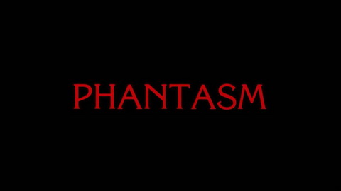 Titelbildschirm vom Film Phantasm - Das Böse