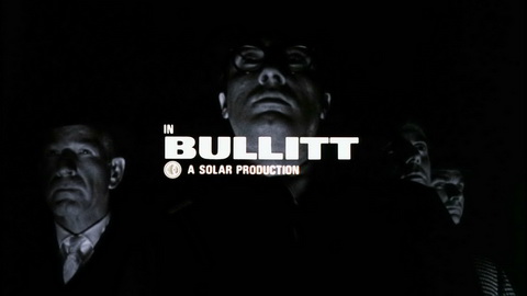 Titelbildschirm vom Film Bullitt