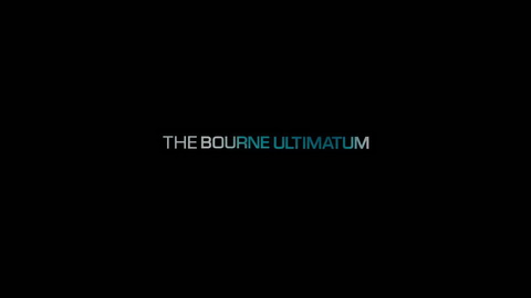 Titelbildschirm vom Film Bourne Ultimatum, Das