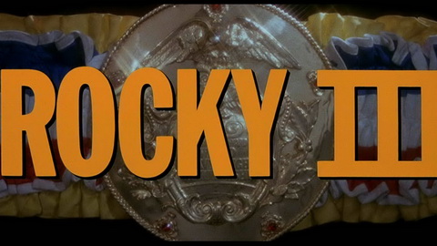 Titelbildschirm vom Film Rocky 3 - Das Auge des Tigers