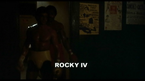 Titelbildschirm vom Film Rocky 4 - Der Kampf des Jahrhunderts