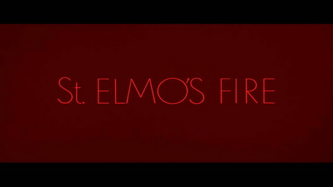 Titelbildschirm vom Film St. Elmo's Fire - Die Leidenschaft brennt tief