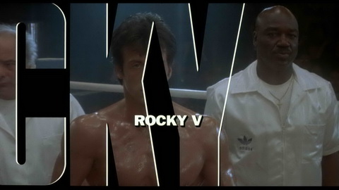 Titelbildschirm vom Film Rocky V