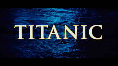 Titelbildschirm vom Film Titanic