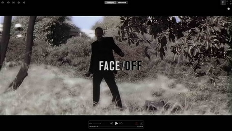 Titelbildschirm vom Film Face/Off - Im Körper des Feindes