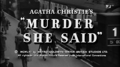 Titelbildschirm vom Film Miss Marple - 16 Uhr 50 ab Paddington
