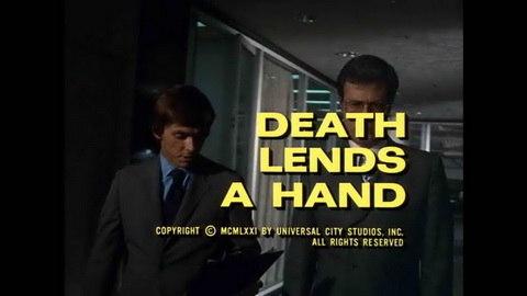 Titelbildschirm vom Film Columbo - Mord mit der linken Hand