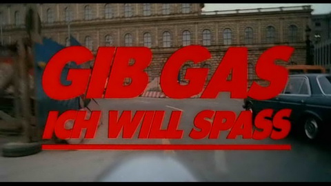 Titelbildschirm vom Film Gib Gas - Ich will Spaß