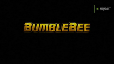 Titelbildschirm vom Film Bumblebee