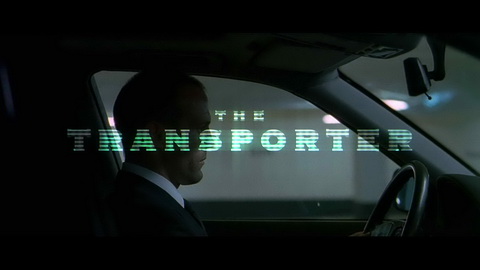 Titelbildschirm vom Film Transporter, The