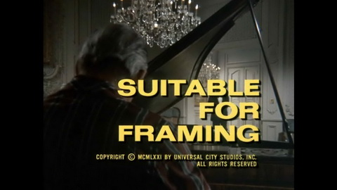 Titelbildschirm vom Film Columbo - Mord in Pastell