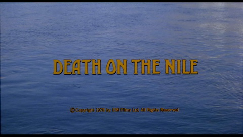 Titelbildschirm vom Film Tod auf dem Nil