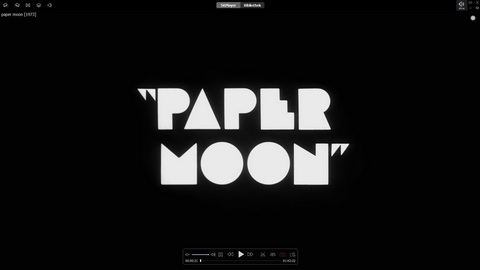 Titelbildschirm vom Film Paper Moon