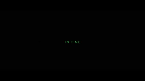Titelbildschirm vom Film In Time – Deine Zeit läuft ab