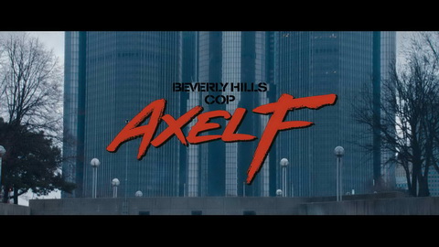 Titelbildschirm vom Film Beverly Hills Cop: Axel F