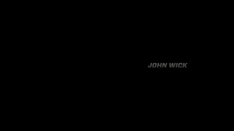 Titelbildschirm vom Film John Wick