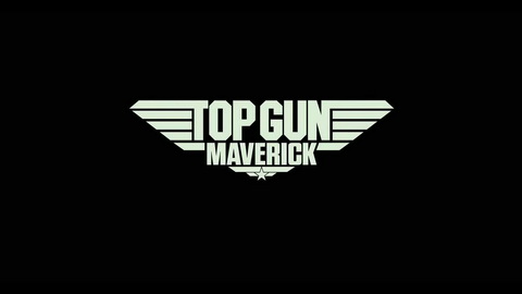 Titelbildschirm vom Film Top Gun: Maverick