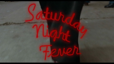 Titelbildschirm vom Film Saturday Night Fever