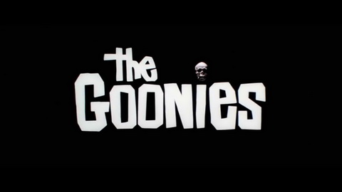 Titelbildschirm vom Film Goonies, Die