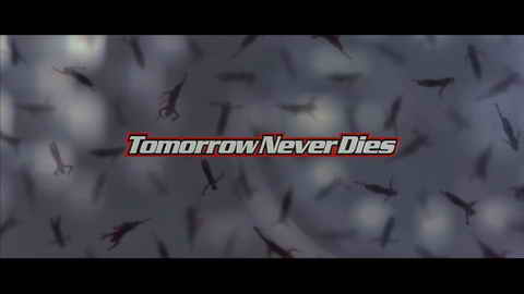 Titelbildschirm vom Film James Bond - Der Morgen stirbt nie