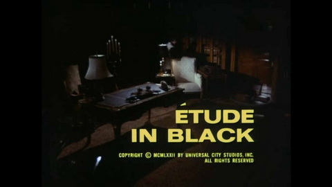 Titelbildschirm vom Film Columbo - Etüde in Schwarz
