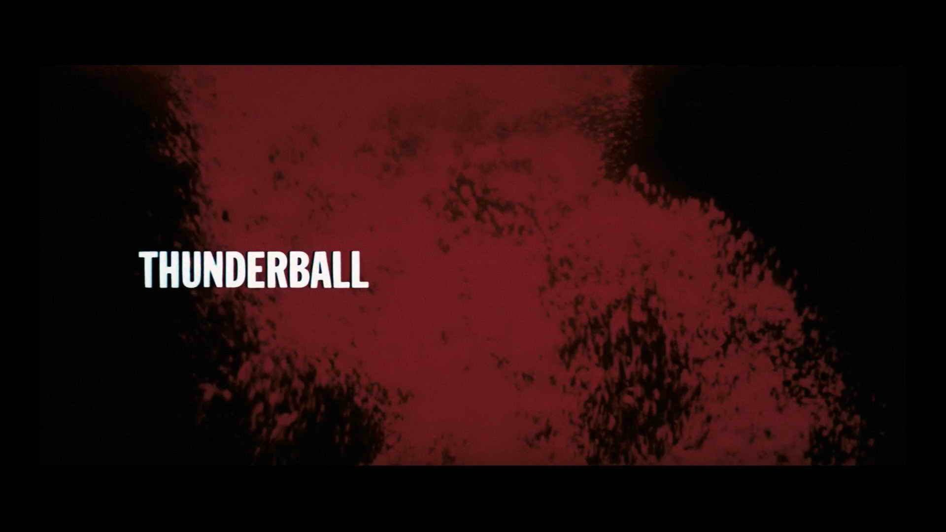 Titelbildschirm vom Film James Bond - Feuerball