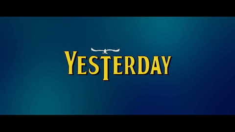 Titelbildschirm vom Film Yesterday
