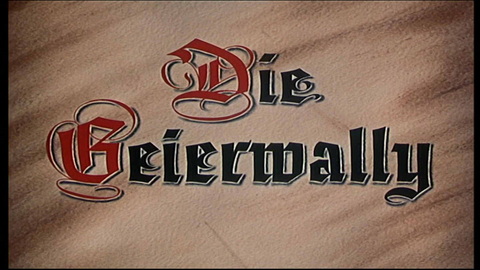 Titelbildschirm vom Film Geierwally, Die