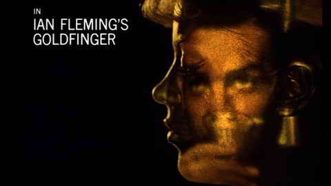 Titelbildschirm vom Film James Bond - Goldfinger
