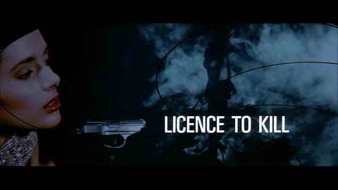 Titelbildschirm vom Film James Bond - Lizenz zum Töten