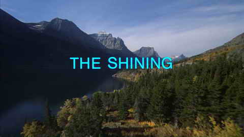 Titelbildschirm vom Film Shining