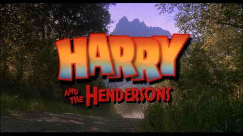 Titelbildschirm vom Film Bigfoot und die Hendersons