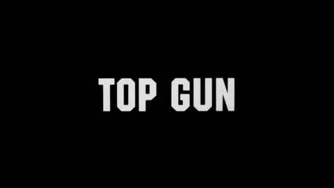 Titelbildschirm vom Film Top Gun