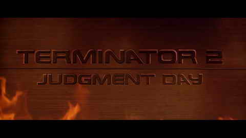 Titelbildschirm vom Film Terminator 2 - Tag der Abrechnung